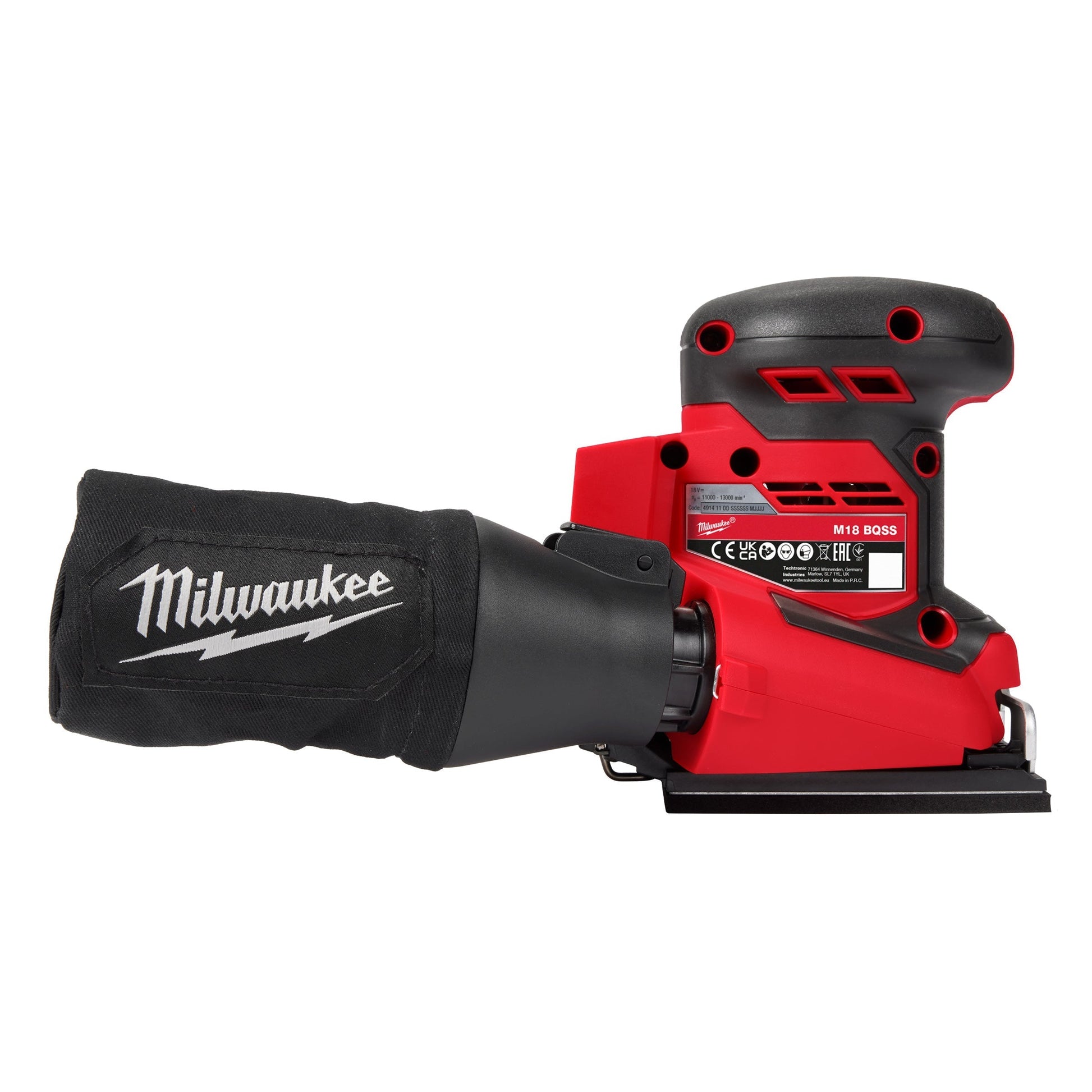 Milwaukee M18BQSS-0 18V Sheet Sander with 1 x 5.0Ah Battery & Charger - MonkeyTools
