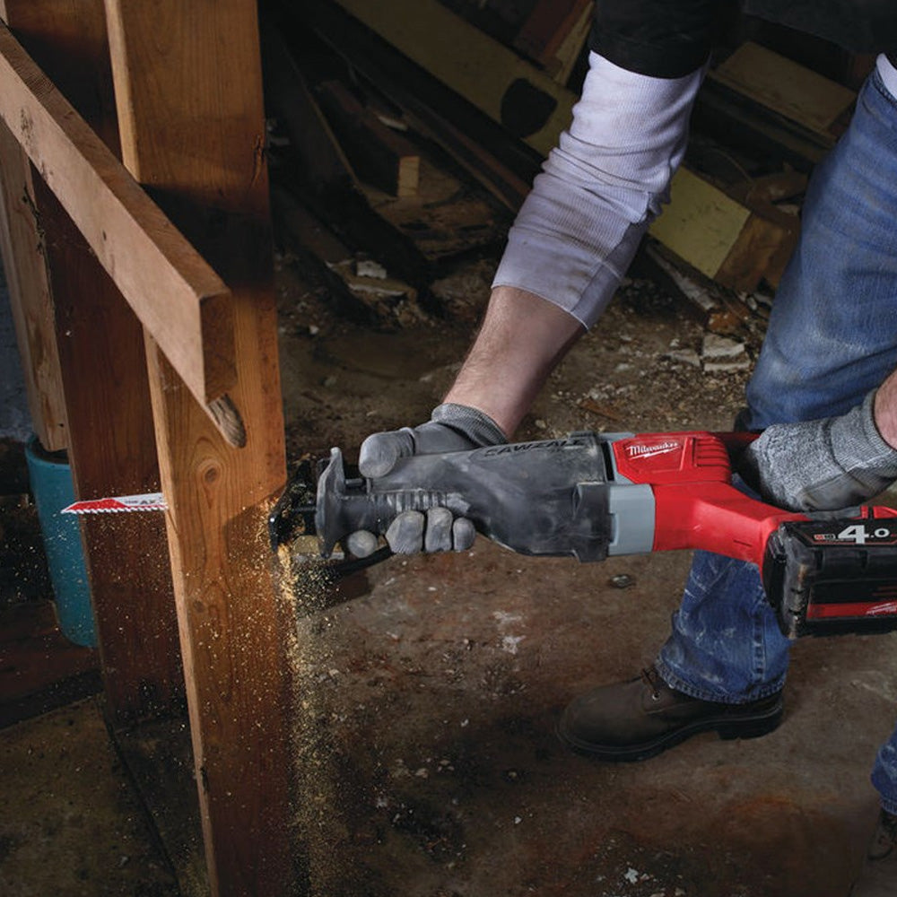 Milwaukee M18BSX-0 18V Heavy Duty Sawzall Reciprocating Saw with 1 x 5.5Ah Battery & Charger - MonkeyTools