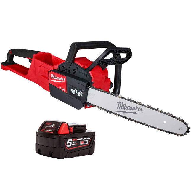 Milwaukee M18FCHSC-0 18V Fuel Brushless Chainsaw with 1 x 5.0Ah Battery - MonkeyTools