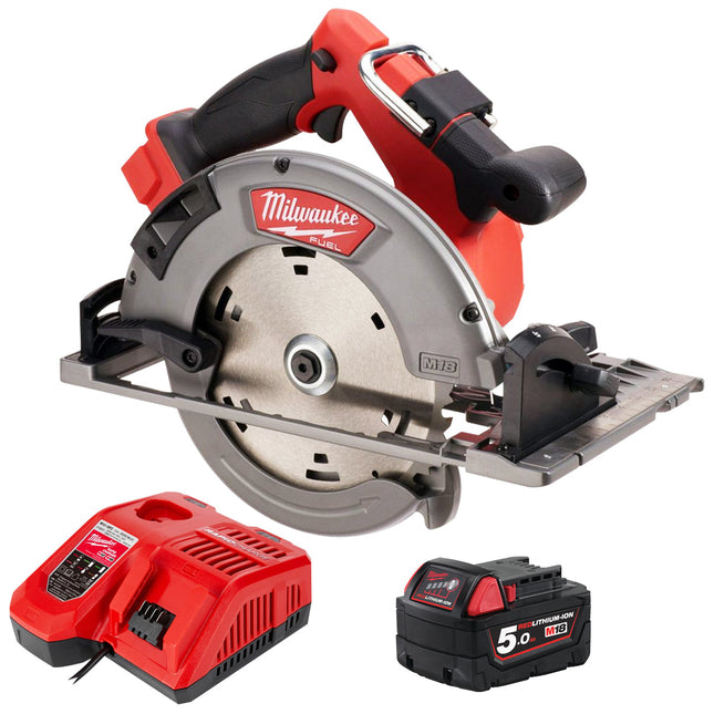 Milwaukee M18FCSG66-0 18V Fuel Brushless 190mm Circular Saw with 1 x 5.0Ah Battery & Charger - MonkeyTools