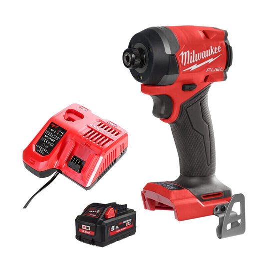 Milwaukee M18FID3-0 18V Fuel Brushless Impact Driver with 1 x 5.5Ah Battery & Charger - MonkeyTools