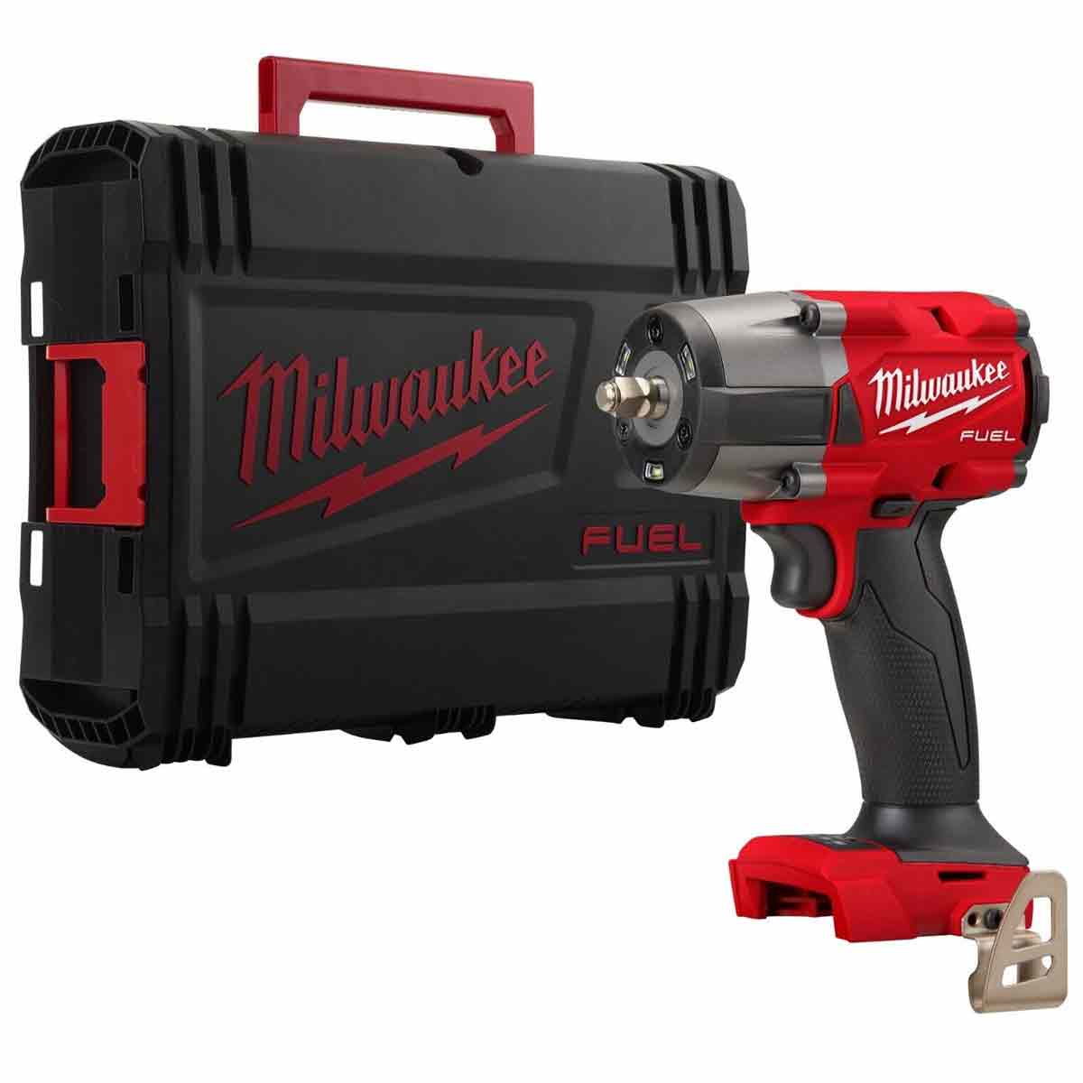 Milwaukee M18FMTIW2F38-0X 18V FUEL Brushless 3/8" Impact Wrench with 1 x 5.5Ah Battery Charger & Case - MonkeyTools