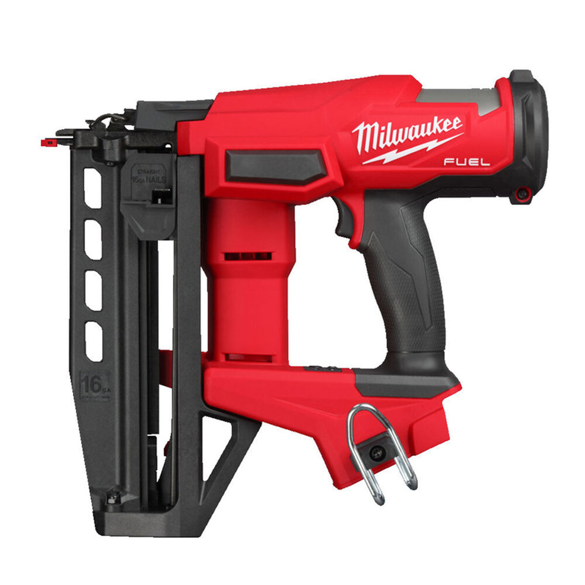 Milwaukee M18FN16GS-0X 18V Fuel Brushless 16G Straight Finish Nailer with 1 x 5.0Ah Battery Charger & Case - MonkeyTools