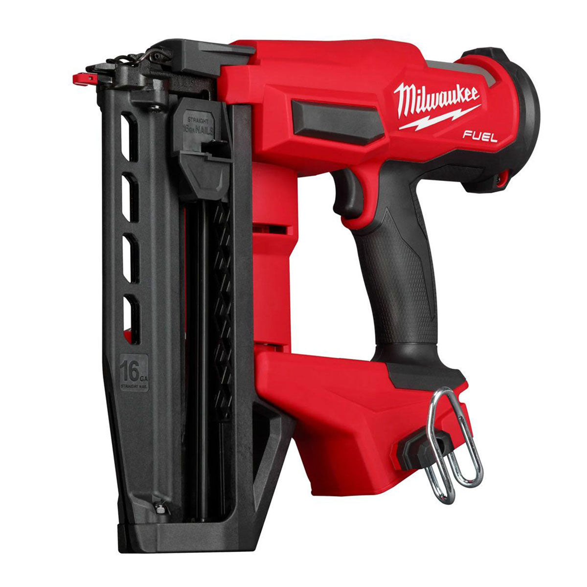 Milwaukee M18FN16GS-0X 18V Fuel Brushless 16G Straight Finish Nailer with 1 x 5.0Ah Battery Charger & Case - MonkeyTools
