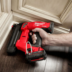 Milwaukee M18FN18GS-202X 18V FUEL Brushless Straight Finish Nailer 18G with 2 x 2.0Ah Battery, Charger & Case 4933471408 - MonkeyTools