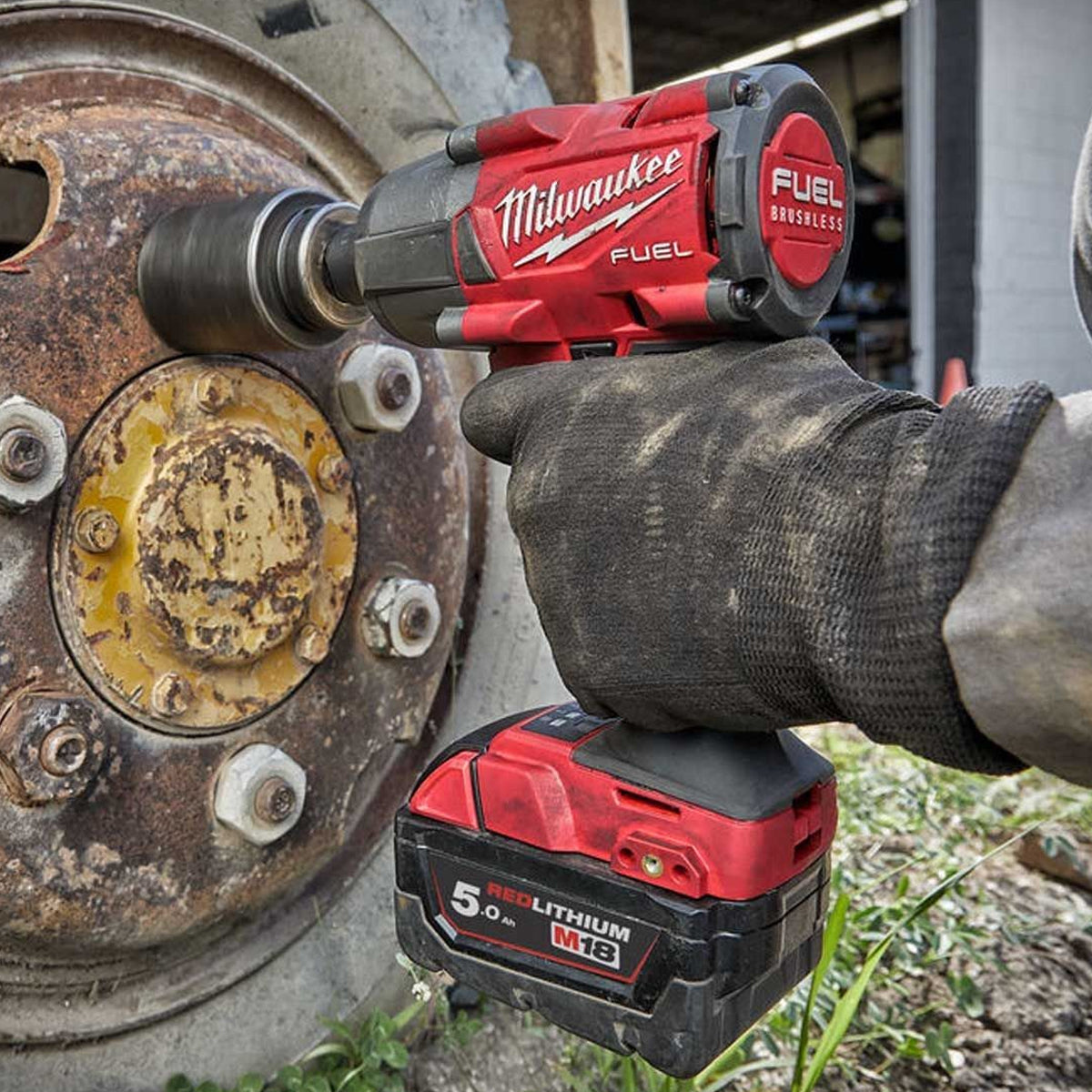 Milwaukee M18FPP2F3-502X 18V Fuel Combi Drill + Impact Wrench with 2 x 5.0Ah Battery Charger & Case 4933492641 - MonkeyTools