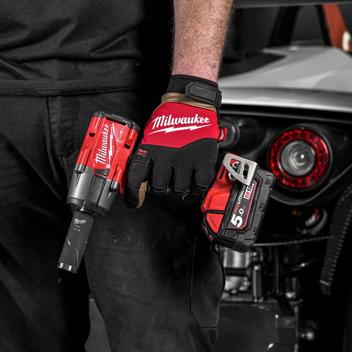 Milwaukee M18FPP2F3-502X 18V Fuel Combi Drill + Impact Wrench with 2 x 5.0Ah Battery Charger & Case 4933492641 - MonkeyTools