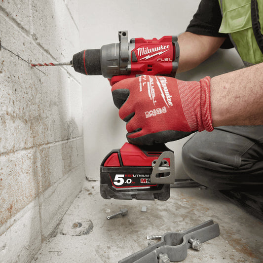 Milwaukee M18FPP2F3-502X 18V Fuel Combi Drill + Impact Wrench with 2 x 5.0Ah Battery Charger & Case 4933492641 - MonkeyTools