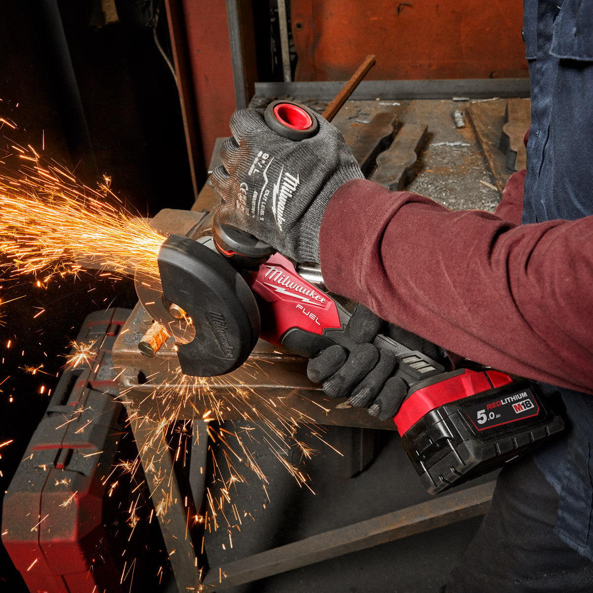 Milwaukee M18FSAG115X-0 18V 115mm Fuel Brushless Angle Grinder with Quick Locking Flange Nut - MonkeyTools