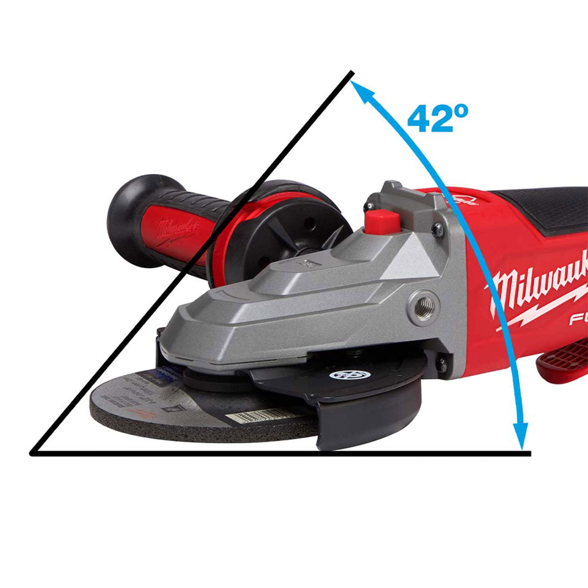 Milwaukee M18FSAGF125XPDB-0X 18V Fuel Brushless 125mm Angle Grinder with 1 x 5.0Ah Battery Charger & Case - MonkeyTools
