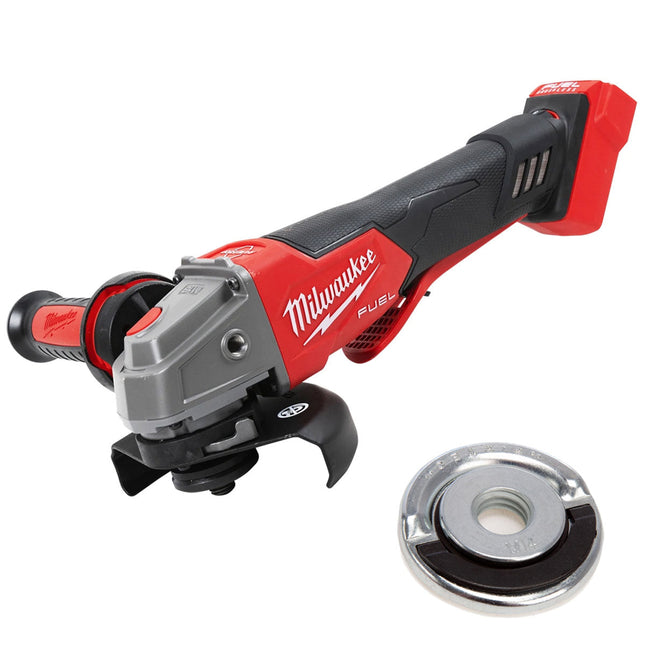 Milwaukee M18FSAGV115XPDB-0 18V FUEL 115mm Angle Grinder with Quick Locking Flange Nut - MonkeyTools