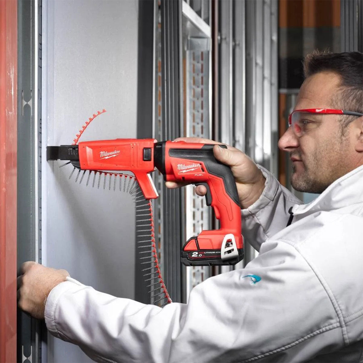 Milwaukee M18FSGC-0X 18V Fuel Brushless Screw Gun with Collated Attachment Body Only with Case - MonkeyTools