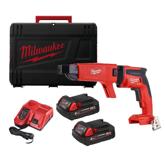 Milwaukee M18FSGC-202X 18V Fuel Brushless Screw Gun with 2 x 2.0Ah Battery Charger & Case - MonkeyTools