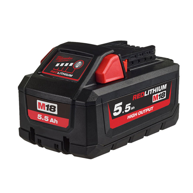 Milwaukee M18HB5.5 18V 5.5Ah RedLithium-Ion High Output Battery 4932464712 - MonkeyTools