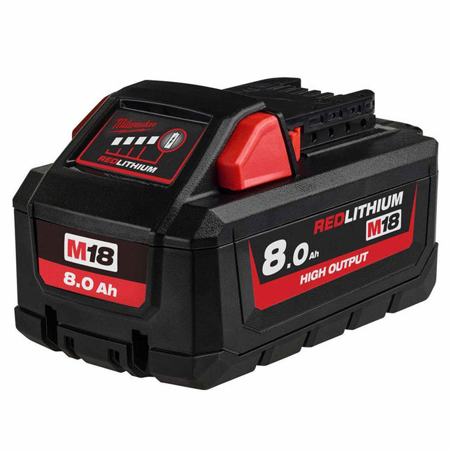 Milwaukee M18HB8 18V 8.0AH RedLithium-Ion High Output Battery 4932471070 - MonkeyTools
