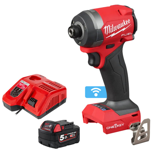 Milwaukee M18ONEID3-0 18V Fuel One-Key Brushless Impact Driver with 1 x 5.0Ah Battery & Charger - MonkeyTools