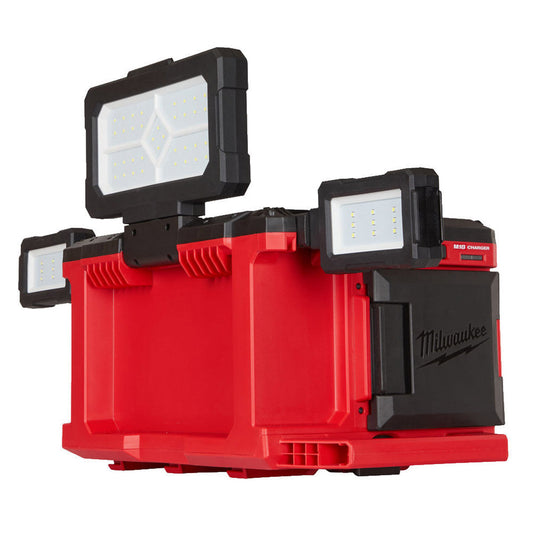 Milwaukee M18POALC-0 18V Packout Area Light & Charger with 1 x 5.0Ah Battery - MonkeyTools