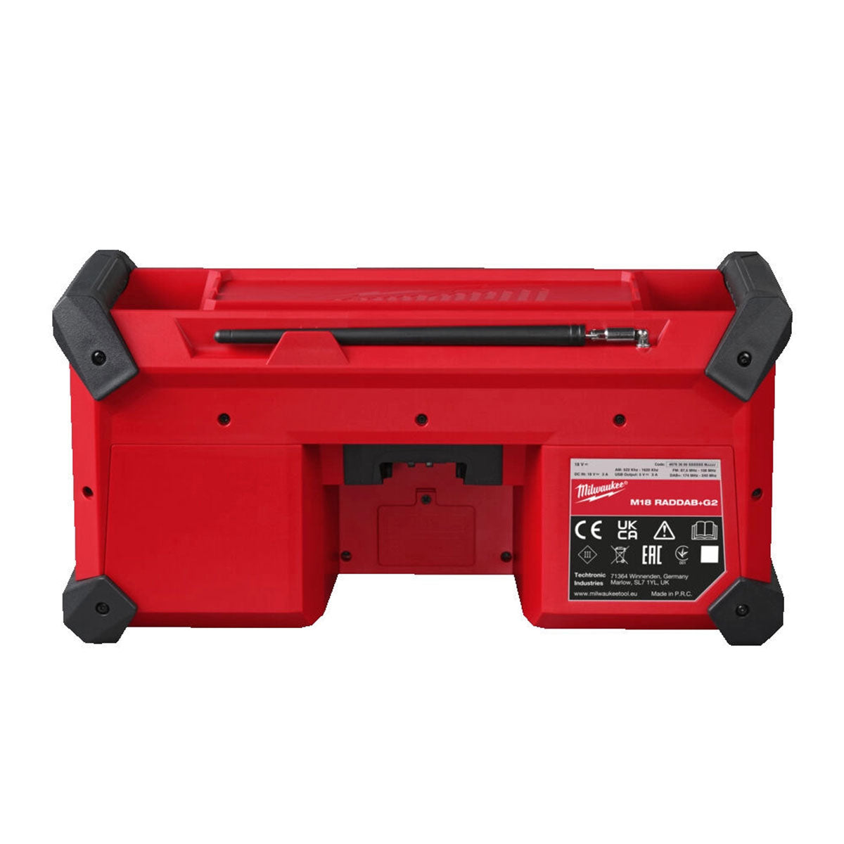 Milwaukee M18RADDAB+G2-0 18V Jobsite Radio DAB+ with 1 x 5.0Ah Battery & Charger - MonkeyTools
