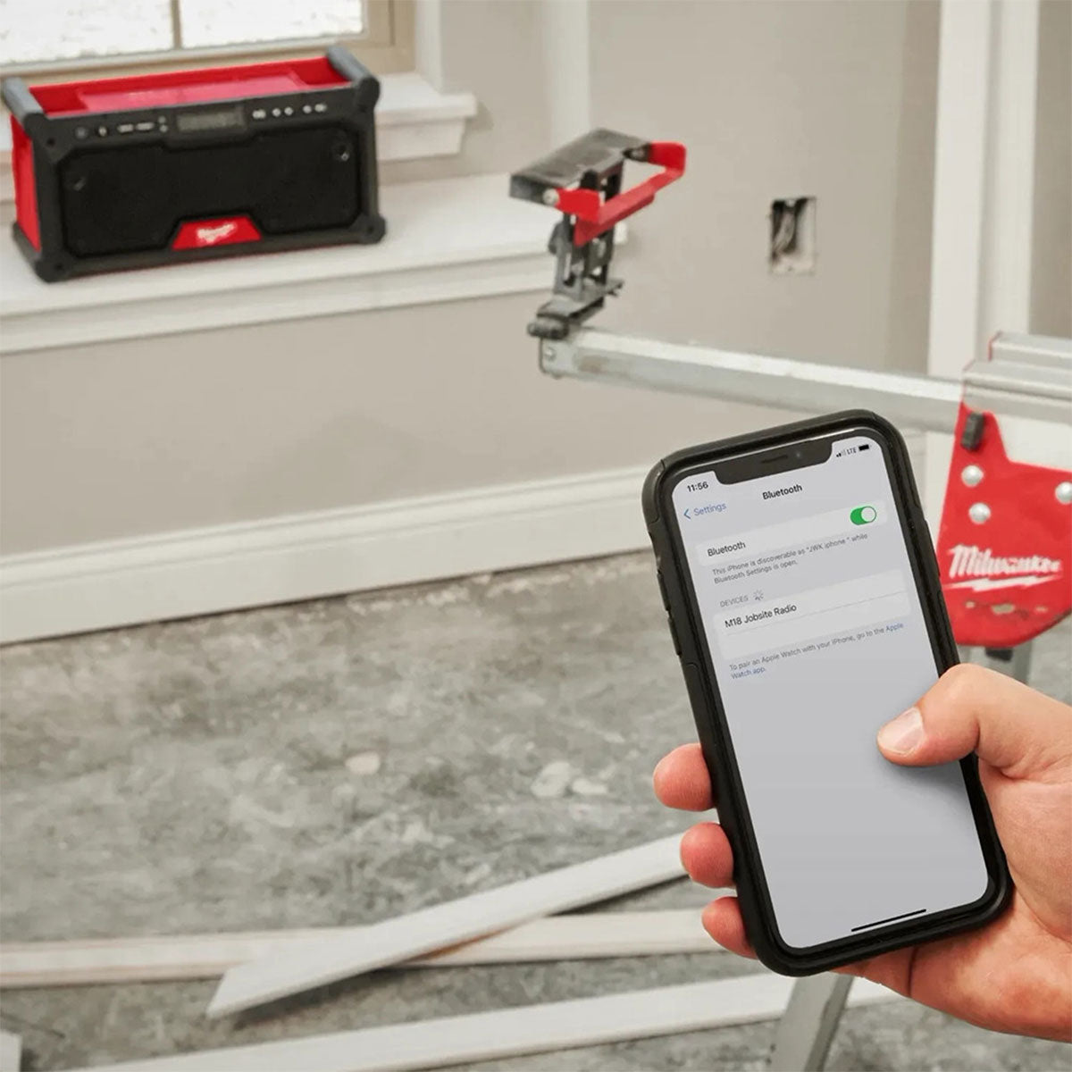 Milwaukee M18RADDAB+G2-0 18V Jobsite Radio DAB+ with 1 x 5.0Ah Battery & Charger - MonkeyTools