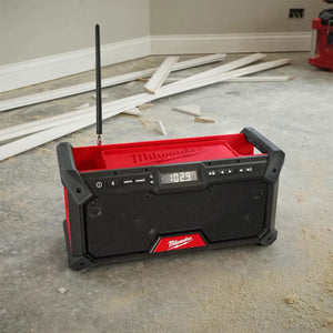 Milwaukee M18RADDAB+G2-0 18V Jobsite Radio DAB+ with 1 x 5.0Ah Battery & Charger - MonkeyTools