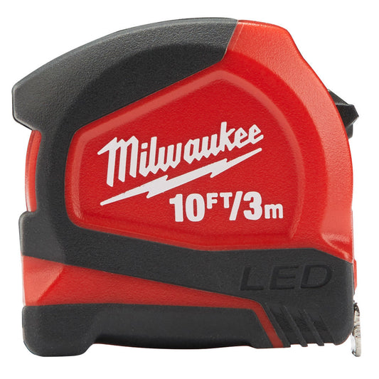 Milwaukee Magnetic LED Tape Measure 3m/10ft 48226602 - MonkeyTools
