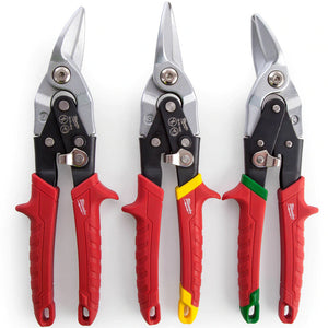 Milwaukee  Metal Snips Triple Pack Left Right and Straight Cut 48224533 - MonkeyTools