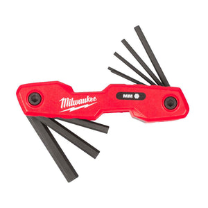 Milwaukee Metric Folding Hex Key Set 8 Piece 4932480978 - MonkeyTools