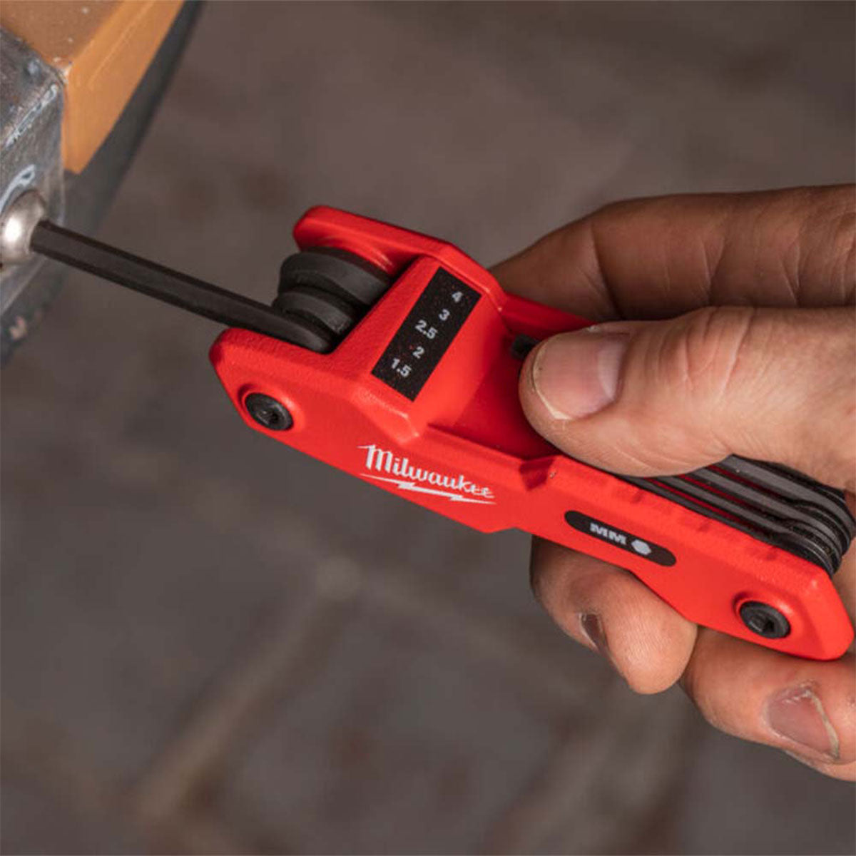 Milwaukee Metric Folding Hex Key Set 8 Piece 4932480978 - MonkeyTools