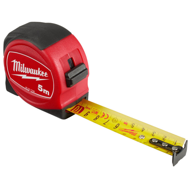 Milwaukee S5/25 5m Compact Tape Measure 48227706 - MonkeyTools