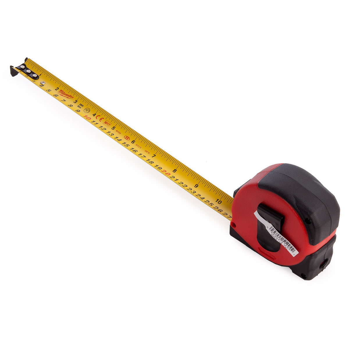 Milwaukee S8-26/25 8m/26ft Compact Tape Measure 48227726 - MonkeyTools