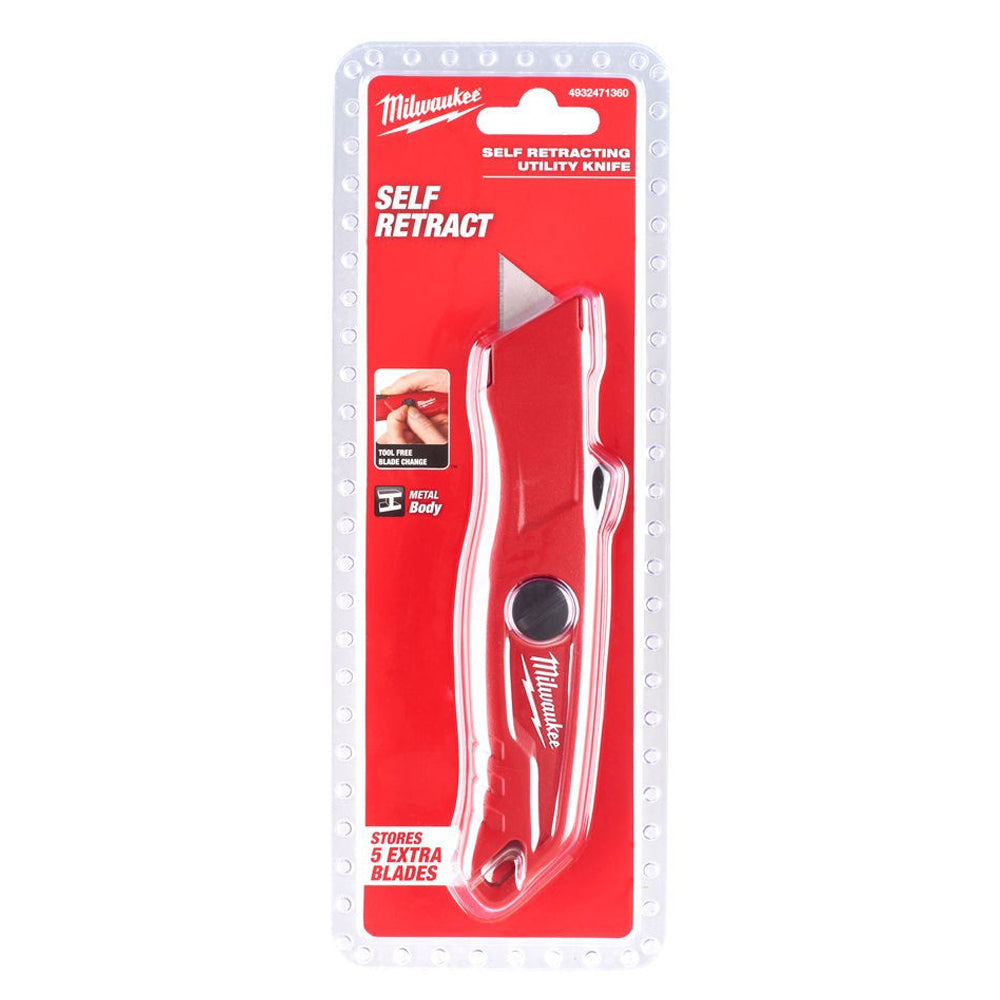Milwaukee Self Retracting Safety Knife 4932471360 - MonkeyTools