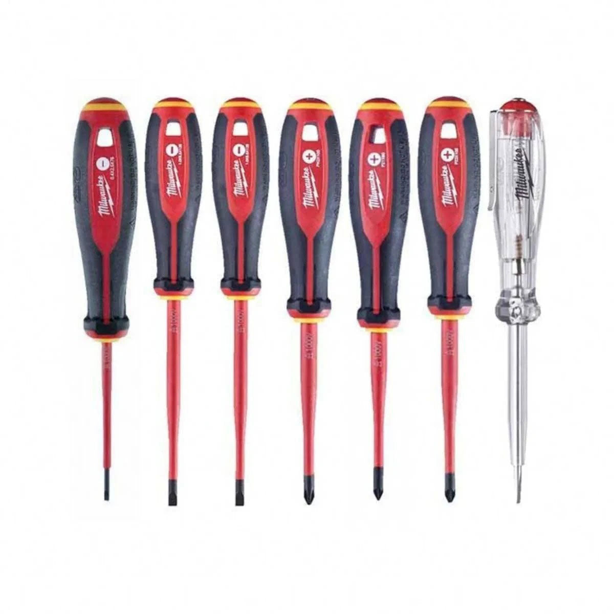 Milwaukee Tri-Lobe VDE Screwdriver PZ Set 7 Piece 4932478738 - MonkeyTools