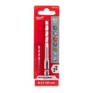 Genuine Milwaukee 4932471094 5.5mm x 100mm 3 Flat Shank Multi Material Drill Bit - MonkeyTools