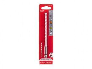 Genuine Milwaukee 4932471095 5.5mm x 150mm 3 Flat Shank Multi Material Drill Bit - MonkeyTools