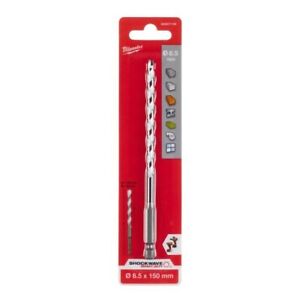 Genuine Milwaukee 4932471100 6.5mm x 150mm 3 Flat Shank Multi Material Drill Bit - MonkeyTools