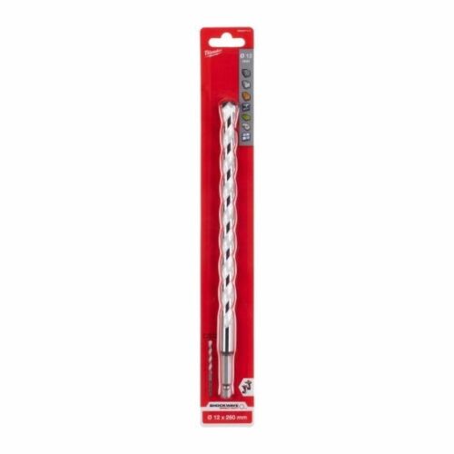 Genuine Milwaukee 4932471111 12mm x 260mm 3 Flat Shank Multi Material Drill Bit - MonkeyTools