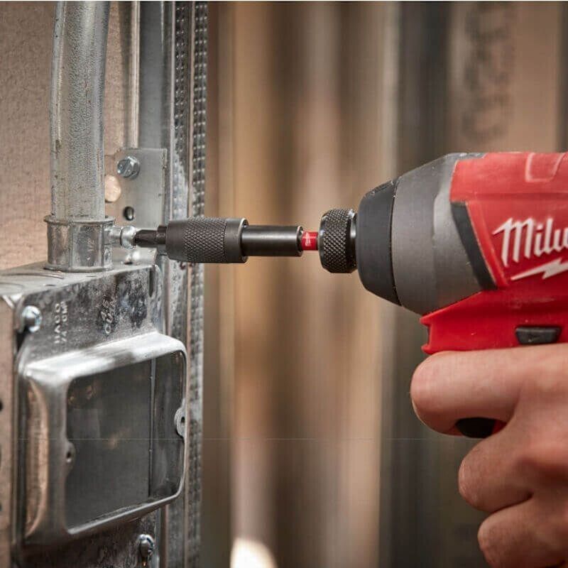 Genuine Milwaukee 4932472064 SHOCKWAVE 73mm Screwdriver Bit Locking Bit Holder - MonkeyTools