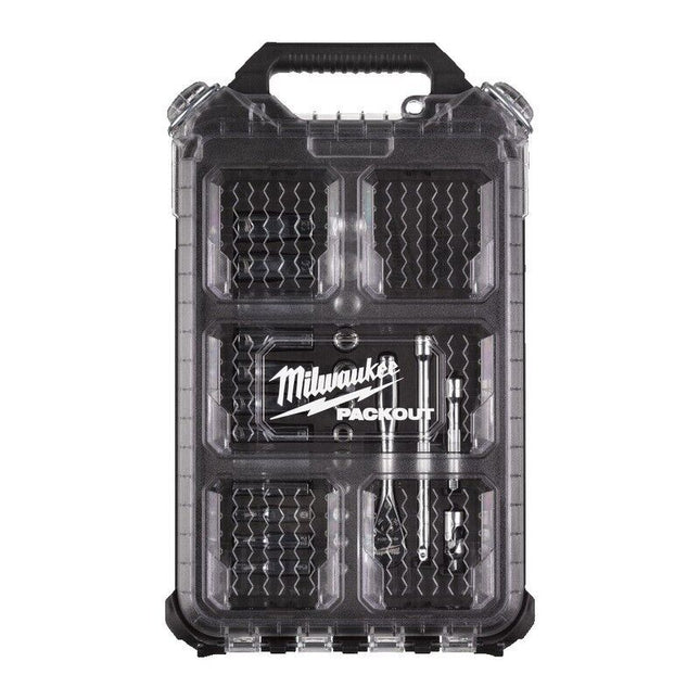 Milwaukee 1/4" Metric 28pc Ratchet & Socket PackOut Kit Set - 4932478812 - MonkeyTools