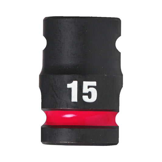 Milwaukee 15mm Shockwave Impact Duty 1/2" Drive Impact Socket 23mm Diameter 4932480309 - MonkeyTools