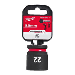 Milwaukee 22mm Shockwave Impact Duty 1/2" Drive Impact Socket 31.8mm Diameter 4932480316