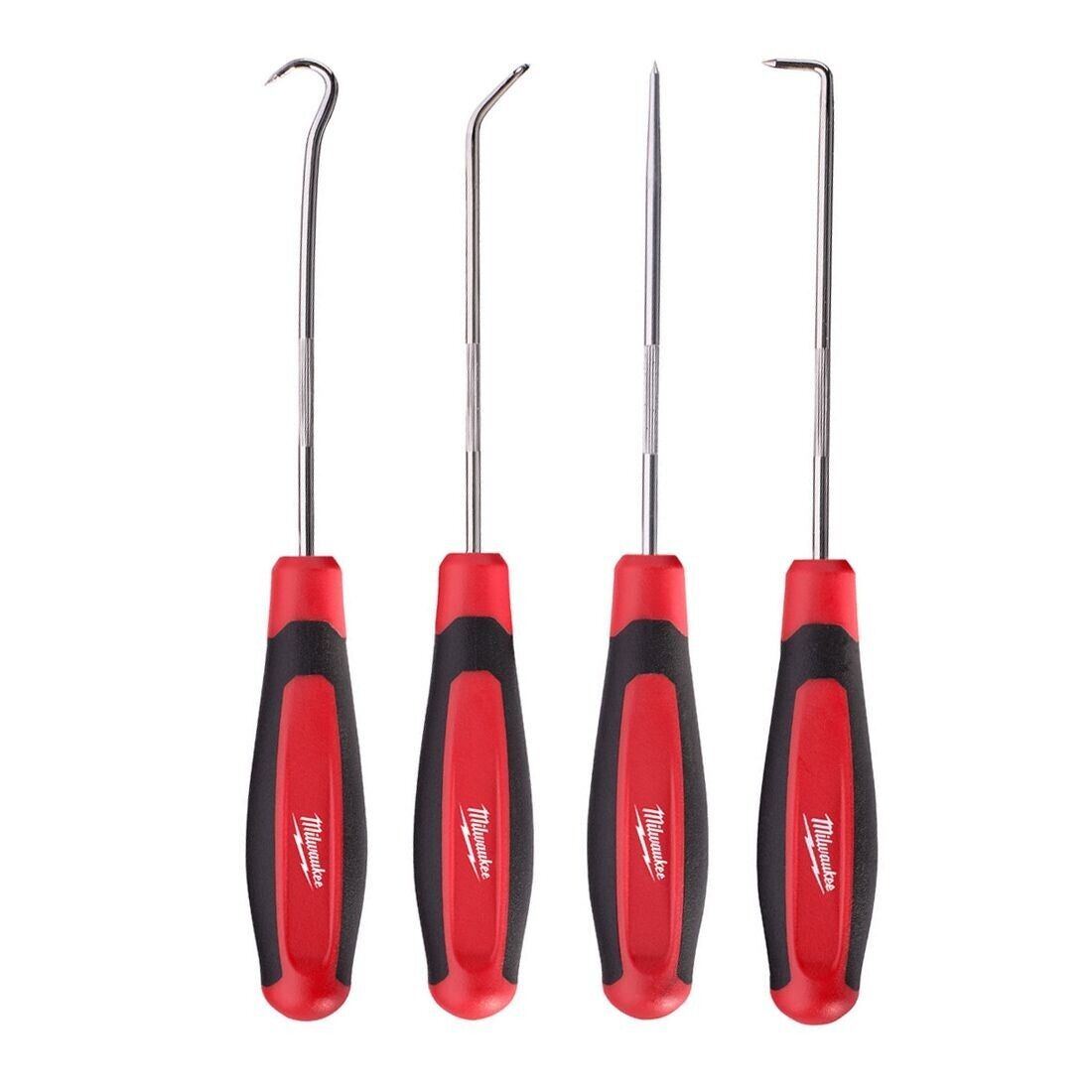 Milwaukee 48-22-9215 4 Piece Hook and Pick Set - Black/Red/Silver - MonkeyTools