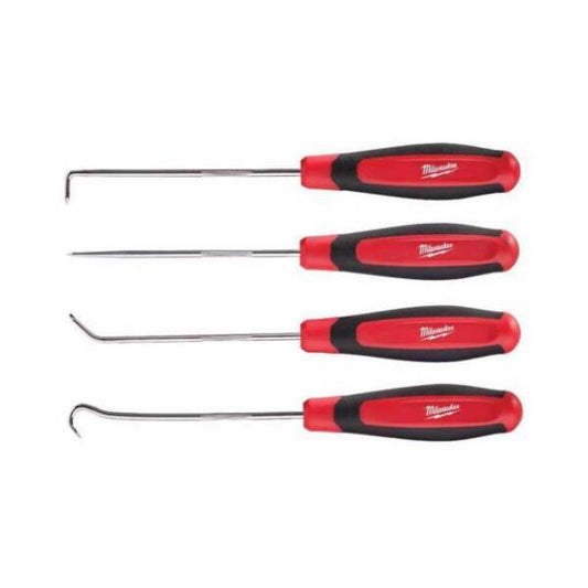 Milwaukee 48-22-9215 4 Piece Hook and Pick Set - Black/Red/Silver - MonkeyTools