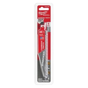 Milwaukee 48004713 230mm Heavy Duty TORCH Sawzall Blades 5pk Bi-Metal Robust - MonkeyTools