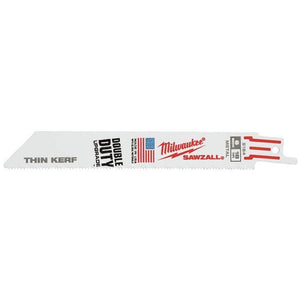 Milwaukee 48005184 Metal Reciprocating Saw Sawzall Blades 18TPI Pack of 5 150mm - MonkeyTools