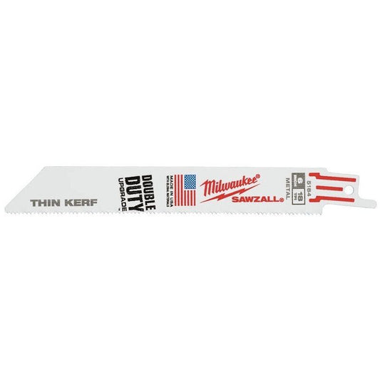 Milwaukee 48005184 Metal Reciprocating Saw Sawzall Blades 18TPI Pack of 5 150mm - MonkeyTools