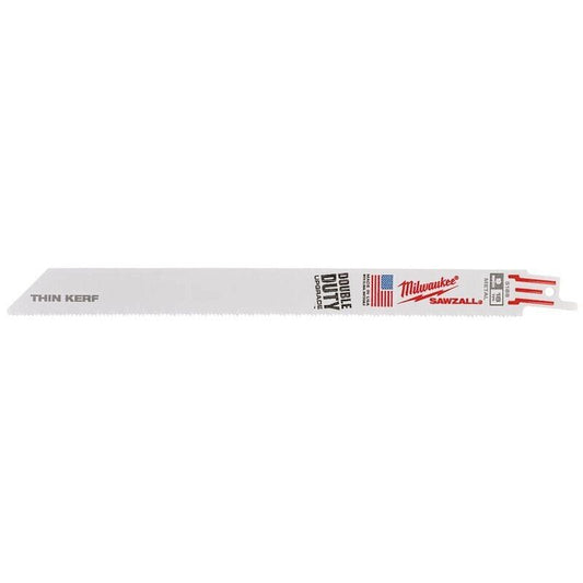 Milwaukee 48005188 230mm 18 tpi Bi-Metal Super Sabre Sawzall Blade 5 pack - MonkeyTools