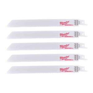 Milwaukee 48005293 Wood / Metal / Plastic Universal Recip Saw Blades 200mm 5PK - MonkeyTools