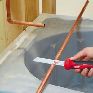 Milwaukee 48220305 Folding Drywall Plaster Jab Saw with Rubber Mold Grip - MonkeyTools