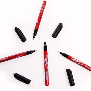 Milwaukee 48223164 - INKZALL Jobsite Fine Tip Black Pens - 4pc - MonkeyTools