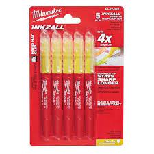 Milwaukee 48223201 INKZALL� Highlighter Yellow (Pack 5) - MonkeyTools
